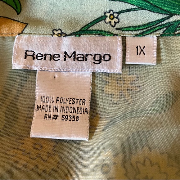 ❤️FINAL PRICE✨rene margo floral long sleeve button down top✨ - Picture 3 of 3